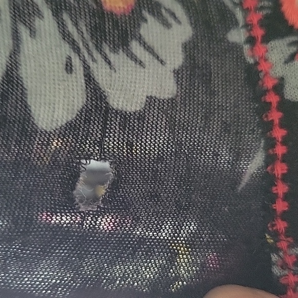 Free People Top with mirror and embroidery accents. - Picture 7 of 7